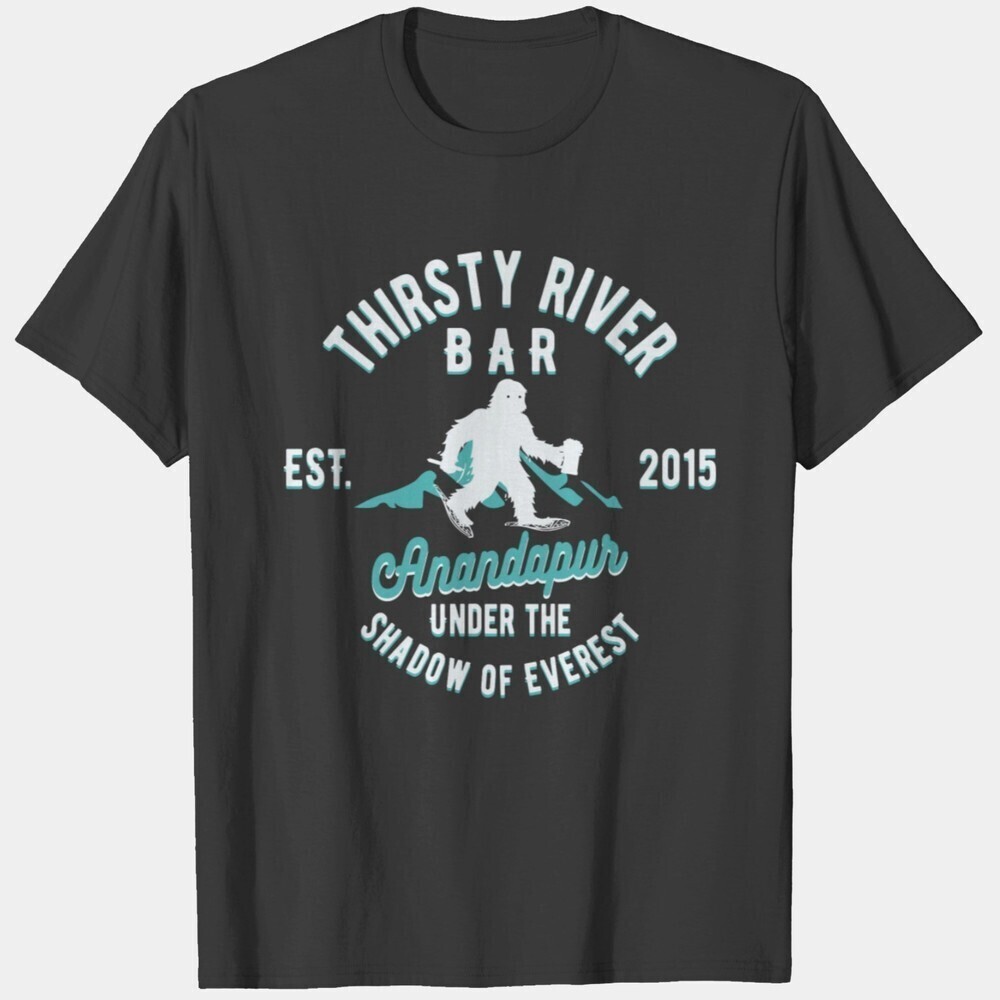 Thirsty River Bar Tshirt Hip Hop 90S Retro Tshirt